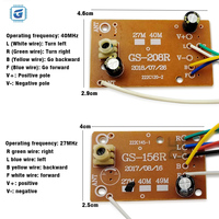 Carte de circuit imprimé (PCBA) de haute qualité pour voiture télécommandée RC, 27 MHz, 40 MHz, 4 canaux, carte réceptrice pour jouets télécommandés pour enfants