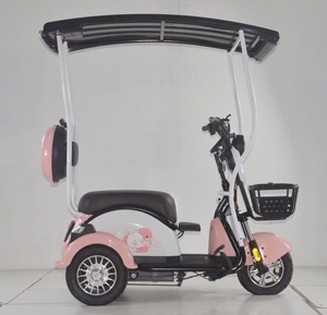 Tricycle électrique solaire à énergie verte avec <span class=keywords><strong>toit</strong></span> solaire, scooter à 3 roues pour personnes âgées, batterie longue portée - Product Image 3
