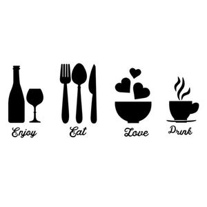 Acrylic Wine Glasses & Cutlery Set with 3D <b>Wall</b> <b>Stickers</b> Creative Self-Adhesive Mirror Decals for Living Room Dining Room <b>Decor</b> - Product Image 2