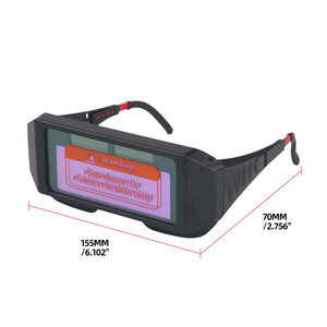 Solar Auto-Dimming Welding Goggles With <b>Adjustable</b> Lamp Shade,2 Sensor Welder <b>Glasses</b> for TIG MIG MMA Plasma Dimmer <b>Glasses</b> - Product Image 3