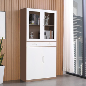 Văn phòng phẩm nơi làm việc gõ xuống Tủ kim loại đồ nội thất văn phòng lưu trữ tập tin tủ với hai ngăn kéo - Product Image 4