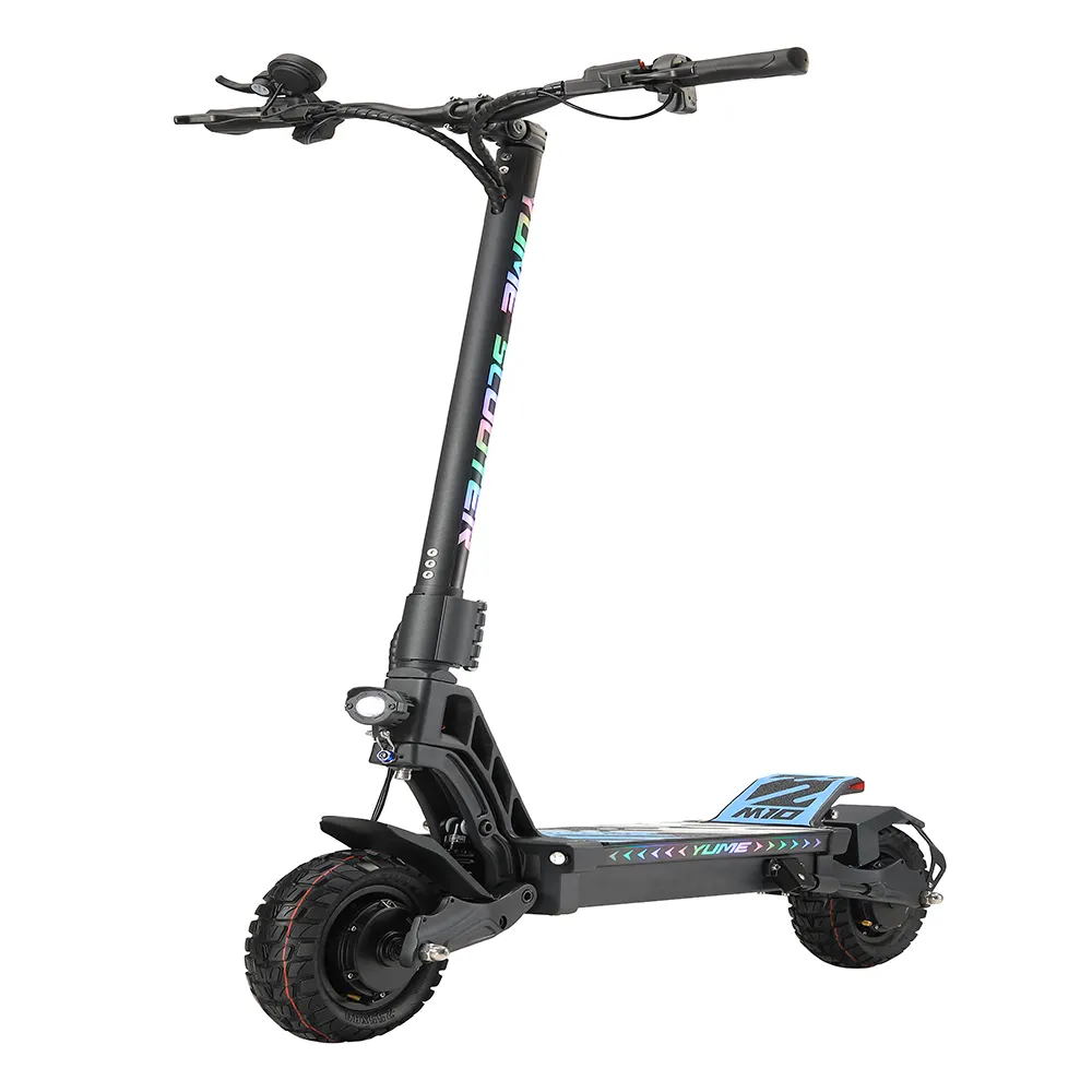 YUME M10 çift motorlu 60v22.5ah katlanabilir 10 inç arazi lastiği yetişkin elektrikli Scooter 2000w/2400w