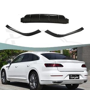 Difusor de parachoques trasero de fibra de carbono, Kit de escape de cuerpo, piezas de alerón de coche para <span class=keywords><strong>Volkswagen</strong></span> <span class=keywords><strong>Arteon</strong></span> Hatchback 2019-2020, accesorio de afinación - Product Image 1