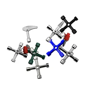 <span class=keywords><strong>Clé</strong></span> multifonction pour armoire de commande électrique, <span class=keywords><strong>clé</strong></span> croisée, clés pour <span class=keywords><strong>compteur</strong></span> d'eau et vanne, <span class=keywords><strong>clé</strong></span> triangulaire, personnalisable, OEM pour voiture et ascenseur - Product Image 2
