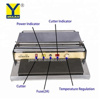 Machine d'emballage manuelle pour aliments, emballage manuel pour aliments, conteneur alimentaire HW-450 en plastique pour restaurant, PE, PVC, acier inoxydable 201