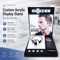Support d'affichage personnalisé en acrylique avec éclairage LED, support d'affichage pour écouteurs avec support pour contrôleur, support d'affichage pour écouteurs intra-auriculaires