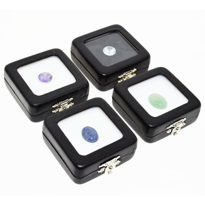 Xách tay <span class=keywords><strong>Ruby</strong></span> đá quý hộp PU da Nhung hộp đồ trang sức bao bì Kim Cương Ngọc Trai Đá quý hộp hiển thị - Product Image 1