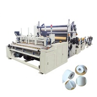 Ligne de production de papier toilette automatique clé en main, incluant machine de rembobinage, de perforation et de fabrication de mandrins