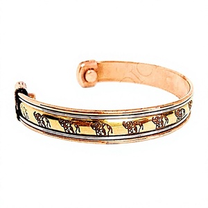 High Quality Vintage Handicrafts Women's Fashion Brass <b>Copper</b> Cuff <b>Bracelet</b> Twisted Wire 2 Color Custom Logo Direct Manufacturer - Product Image 3