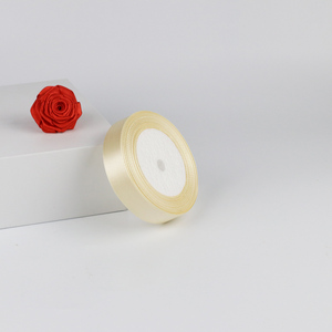 รีลริบบิ้นผ้าซาตินโพลีเอสเตอร์แบบม้วนด้านเดียว3/4 "สีทึบสำหรับริบบิ้นกุหลาบ - Product Image 2