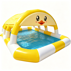 Piscina Inflable Grande y Móvil en Venta, Piscina Inflable con Tobogán para Centro Comercial, Área de Juegos al Aire Libre para el Verano - Product Image 4