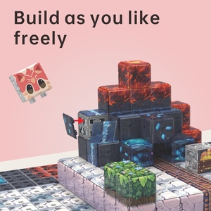 Mainan Edukasi Blok 3D DIY PUNGROW Dragon Valley, Blok Bangunan Plastik ABS, Puzzle Permainan Patch Transparan untuk Anak-Anak dan Dewasa - Product Image 6