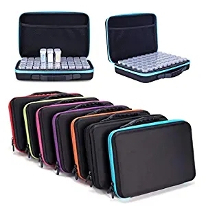 Étui de rangement pour peinture au diamant à 60 compartiments, marque privée, sac de rangement pour peinture au diamant avec compartiment en maille et 60 flacons en plastique - Product Image 3
