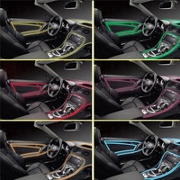 Lumière de décoration LED RGB pour la décoration automobile, lampe d'ambiance à lumière froide, ligne de lumières de voiture, néon LED RGB pour l'ambiance intérieure de la voiture