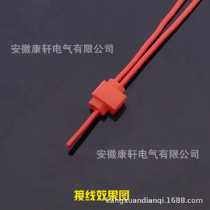 Connecteur de câblage rouge 878100, borne de connexion rapide en plastique automobile, répartiteur non-endommageant, isolé - Product Image 5