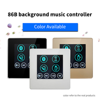 Contrôleur de musique d'ambiance pour hôtel, amplificateurs audio muraux Bluetooth TF AUX, panneau de commande à distance, haut-parleur de plafond, système de cinéma maison
