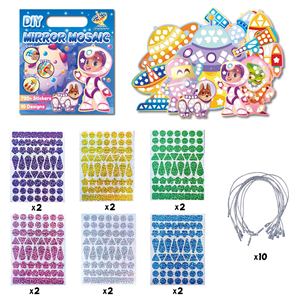 ของเล่นแปะสุดสร้างสรรค์ชุดรูปแบบมหาสมุทรแบบทำมือสำหรับเด็กชุดเดรสสีเป็นประกายด้วยกระจกสติกเกอร์ภาพโมเสคติดเพชรเกมโพลีเอสเตอร์ - Product Image 3