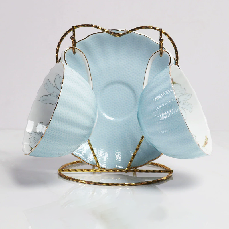 double cup and saucer-A