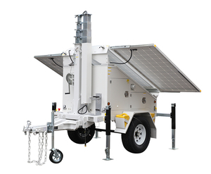 Remorque de sécurité mobile à énergie solaire MST avec caméra réseau étanche IP65, générateur de secours en option - Product Image 4