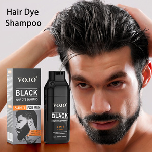 <span class=keywords><strong>VOJO</strong></span> Nuevo Tinte para el Cabello Negro Orgánico 5 en 1, Champú para Teñir el Cabello Negro Permanente Sin Amoníaco, Tinte para Barba Negra para Hombres - Product Image 2