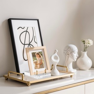 Có thể điều chỉnh nghiêng vàng 1P rõ ràng Acrylic Giá vẽ hiển thị đứng hình ảnh khung chủ cho điện thoại nghệ thuật đám cưới văn phòng trang trí nội thất - Product Image 4