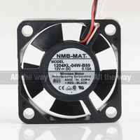 Nouveau ventilateur de refroidissement NMB 5V 24V 48V DC 12V 0.12A AC EC 3010 30X30X10MM 3CM Micro Ultra-mince Silencieux pour onduleur, trois fils 1204KL-04W-B59