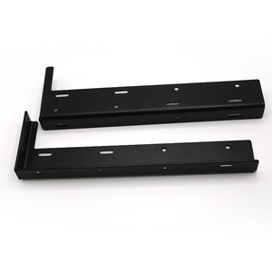 Jfs L-shaped <b>Floating</b> <b>Bracket</b> Steel Black Easy Installation For Cabinet <b>Shelf</b> Support - Product Image 4