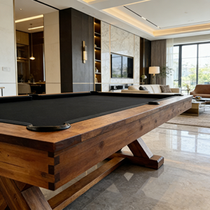 <span class=keywords><strong>Table</strong></span> de billard moderne en bois massif de 7 pieds avec poches en cuir véritable, <span class=keywords><strong>table</strong></span> de jeu multifonction 3-en-1 - Product Image 3