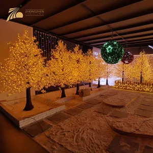 Luz LED de arce Artificial para árbol, decoración de vacaciones personalizada de fábrica profesional