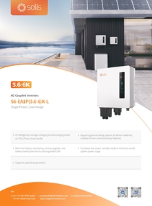 Inversor Solar Monofásico de Bajo Voltaje <span class=keywords><strong>Solis</strong></span> S6-EA1P(3.6-6)K-L de 3.6kw, 4.6kw, 5kw y 6kw con Acoplamiento a CA - Product Image 6