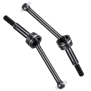 เพลา CVD หน้าและหลังโลหะเหล็ก2ชิ้นสำหรับรถดริฟท์ <span class=keywords><strong>Tamiya</strong></span> <span class=keywords><strong>TT02</strong></span>อะไหล่อัพเกรดสเกล1:10 - Product Image 1