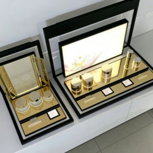 Exhibidor de Joyería Metálico Premium, Personalizable 360 °   Vitrina Giratoria de Lujo para Comercio Minorista y Exposiciones - Product Image 5