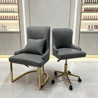 Fauteuil de pédicure Diana en PU contemporain de luxe pour salon de beauté professionnel, salon de manucure, fauteuil technique client, salle d'attente