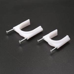 Высококачественный нейлоновый винт двойной гвоздь R-типа кабельный зажим пластиковый PE кабельный зажим - Product Image 3