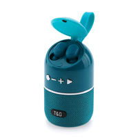 Altavoz Inalámbrico Bluetooth 2 en 1 Personalizado TG805 para Exteriores, con Tela, FM, TWS, Tarjeta TF, Auriculares con Caja de Carga