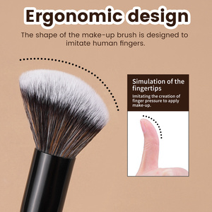 MAANGE – Nouveau Kit de 4 <span class=keywords><strong>Pinceaux</strong></span> de Maquillage Professionnels Double-Tête Personnalisables (OEM & ODM) pour Poudre Libre, Fard à Joues et Fond de Teint - Product Image 2
