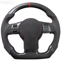 Volant en fibre de carbone forgé avec LED pour Nissan Frontier 4x4 Navarra Np300 2004 2006 2007 2008 2009 2010 2011 2012