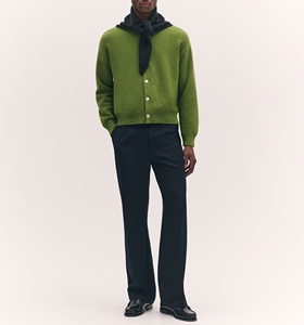 <span class=keywords><strong>Cardigan</strong></span> Casual da Uomo in Misto Lana con Logo Ricamato Personalizzato OEM & ODM, Manica Lunga, Lavorazione a Maglia - Product Image 3