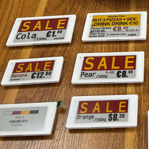 Etiqueta Electrónica de Precio ESL para Estantes, Etiquetas Electrónicas para Exhibición de Precios con API para Sistemas POS y ERP de Supermercados - Product Image 1