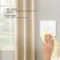 Interruptor Inteligente para Cortinas LangYeao Tuya WiFi EU UK de 1800W, Compatible con Alexa y Google Home, Control por Temporizador para Persianas Enrollables