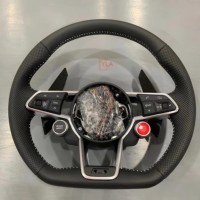Volant en cuir YLA adapté aux Audi A3 A4 A5 S3 S4 S5 RS3 RS4 RS5 B8.5 8P 8V B9 C7 A6 A7 RS6 RS7 Q3 Q5 Q7 Q8 R8 TT TTS TTRS