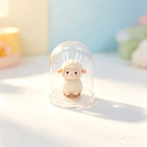 Transparent <b>Plastic</b> Dome <b>Display</b> <b>Cases</b> For Sushi Food Storage And Desktop Decoration With Lid Cover 4 Pcs Set - Product Image 2