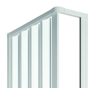 Loris Lux - Mampara de Ducha Moderna de Esquina de 90x90 cm, Puertas Corredizas sin Marco, Acero Inoxidable de 6 mm, para Dormitorio, Baño, Uso Exterior - Product Image 2