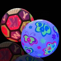 Balle élastique de Fitness gonflable sans fil, jouet pour enfants, Flash lumineux clignotant