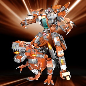 Jouet de construction de modèle de dinosaure Tyrannosaurus <span class=keywords><strong>Mecha</strong></span> transformable COGO à assembler soi-même pour enfants - Product Image 5