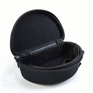 Portable <b>Sun</b> Beach <b>Glasses</b> <b>Case</b> Travel Waterproof Zipper Solar Eyeglasses Storage With Compact EVA and Leather Carry <b>Case</b> - Product Image 1