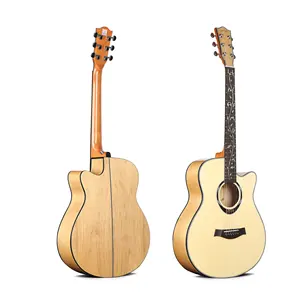 중국 Acoustic Guitar L-710B-N 발명자 40 인치 Wholesale 싼 직접 from 공장 인레이 등나무