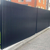 Clôture en aluminium robuste à lames verticales soudées, écran d'intimité facile à installer pour les communautés résidentielles