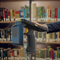Lector de Etiquetas RFID HF de 13.56MHz para Lectura en Grupo, Pistola con Mango, PDA Android 11.0, Escáner de Código de Barras, ABS, Sellado IP67, Distancia de Lectura de 32cm
