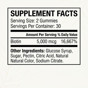 Gomitas de Biotina Premium OEM ODM 5000mcg, 60 Unidades, Venta al Por Mayor, Marca Privada, Directo de Fábrica - Product Image 4